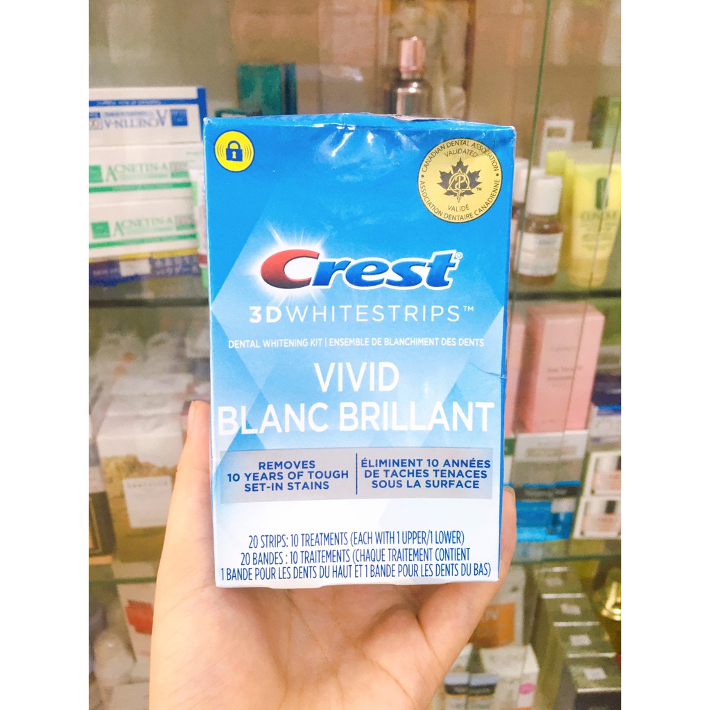 Freeship  14 miếng  Crest 3D Whitestrips Supreme  - Chính hãng kèm bill Mỹ