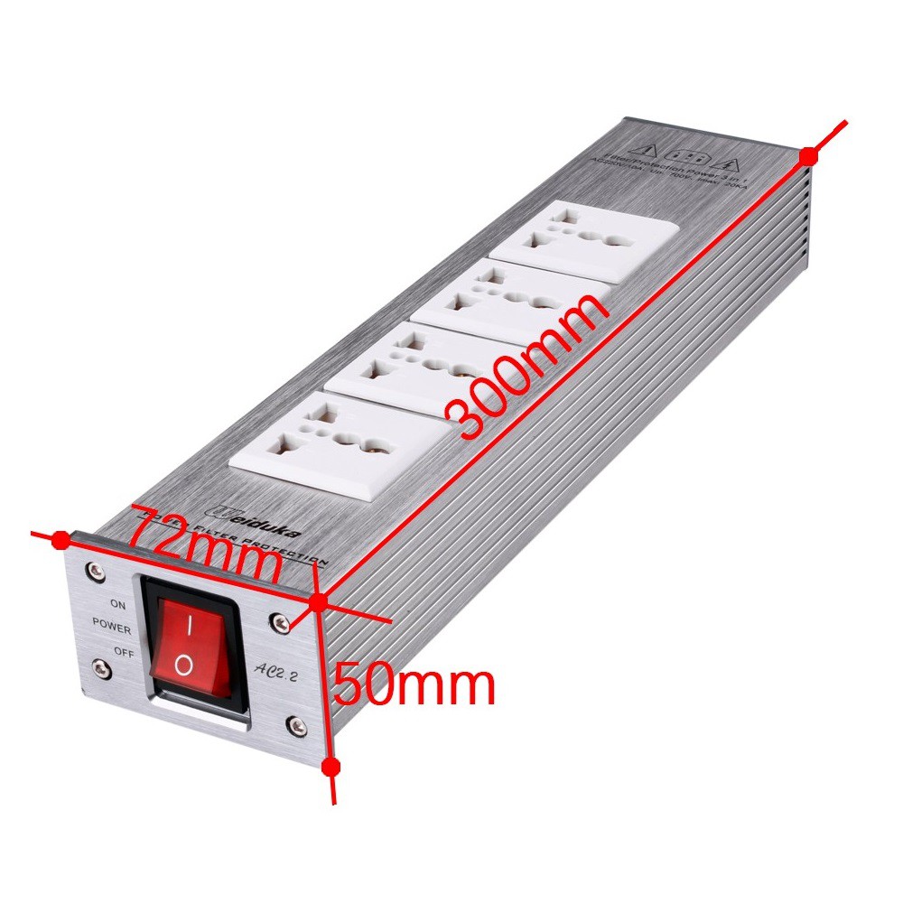 Bộ ổ cắm 4 cổng lọc nguồn điện cho dàn âm thanh Weiduka AC 2.2 - Bộ lọc nguồn Weiduka AC 2.2