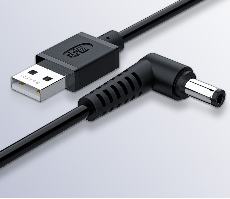 Cáp sạc usb đầu tròn 3.5mm gốc 90 độ - Jinghua u550c