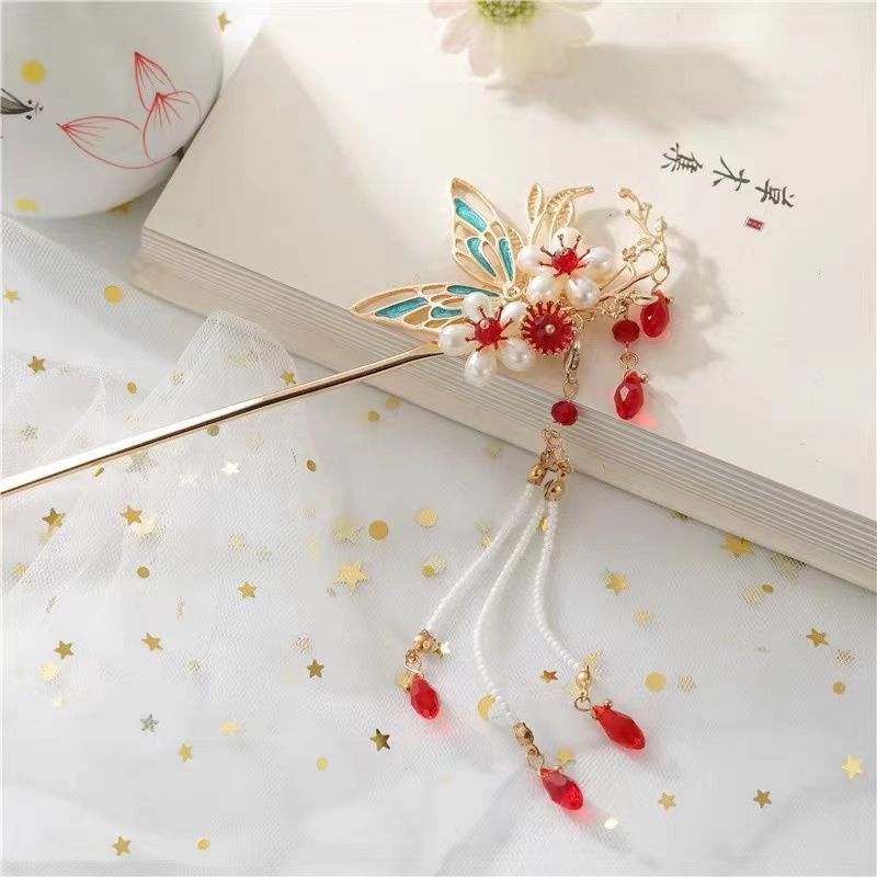 Trâm Cài Tóc Hình Quả Bóng Phong Cách Trung Hoa Cổ Điển Cho Nữ