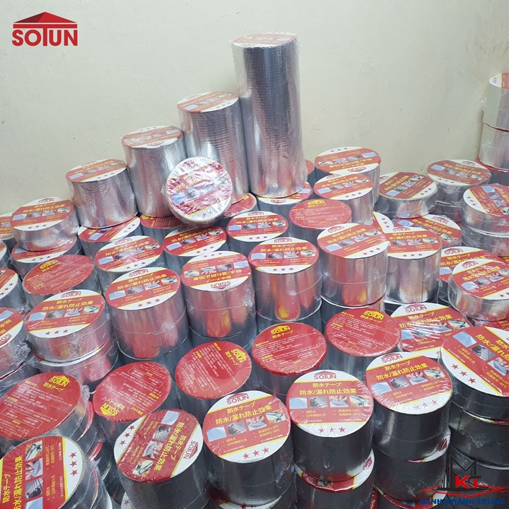 Băng keo chống thấm Nhật Bản SOTUN , Miếng dán chống thấm dột mái tôn, tường nhà