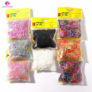 Set 1000 Dây Thun Buộc Tóc Nhiều Màu Sắc