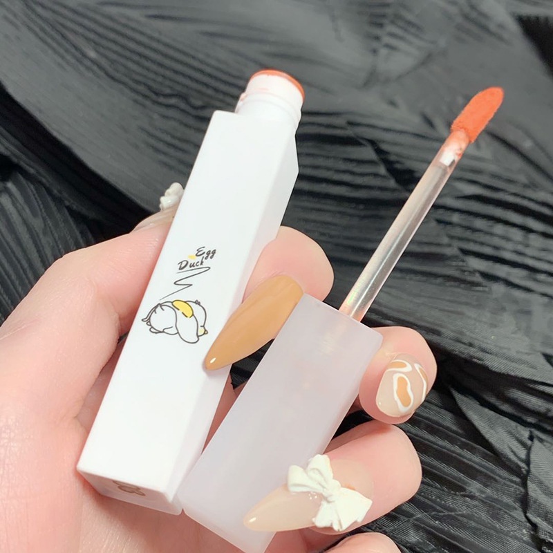 [Hàng mới về] Son môi nhung mịn thiết kế họa tiết chú vịt dễ thương | BigBuy360 - bigbuy360.vn