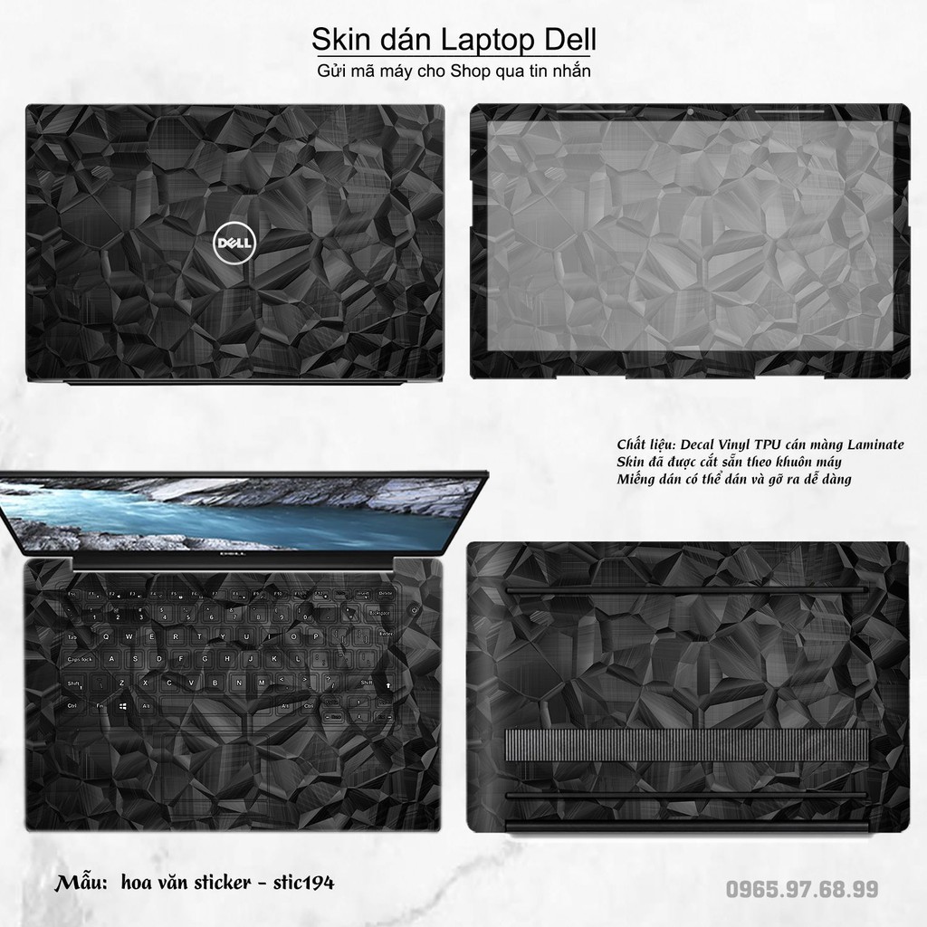 Skin dán Laptop Dell in hình Hoa văn sticker nhiều mẫu 32 (inbox mã máy cho Shop)