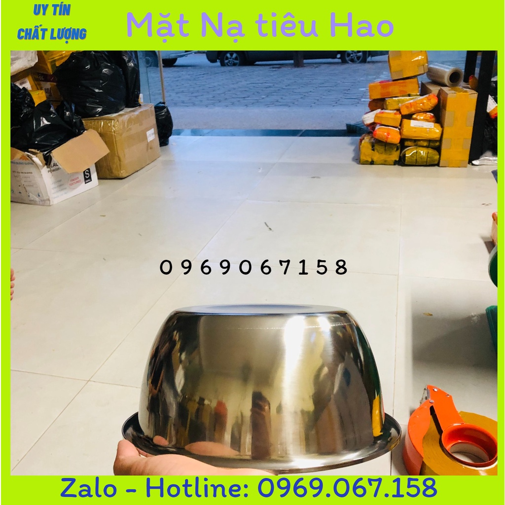 Bát đựng nước 22cm -  24cm Inox 304 dụng cụ spa, y tế, thẫm mỹ viện