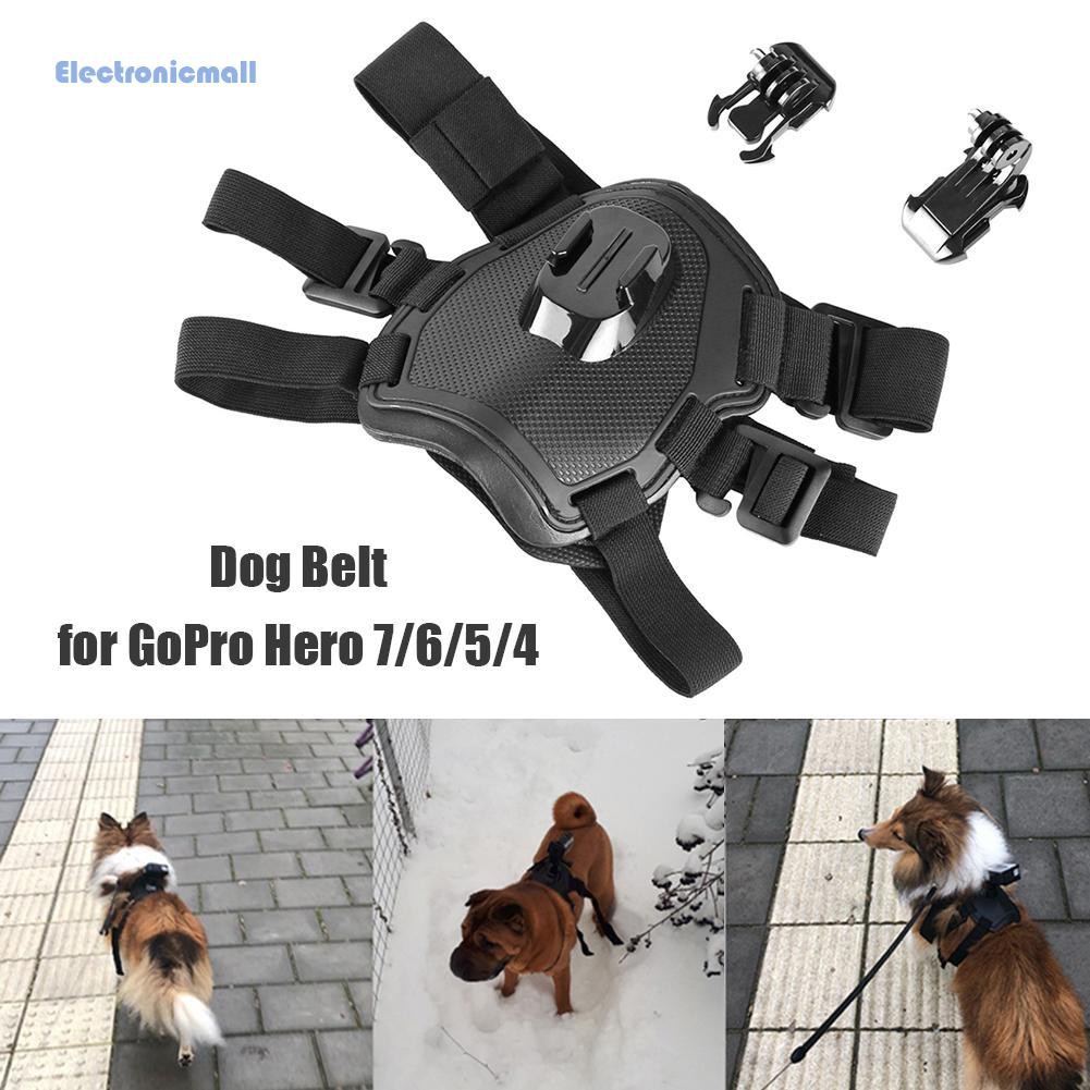 ElectronicMall01 Action Camera Dog Harness Mount Chest Strap for GoPro Hero 7 6 5 4 Xiaoyi