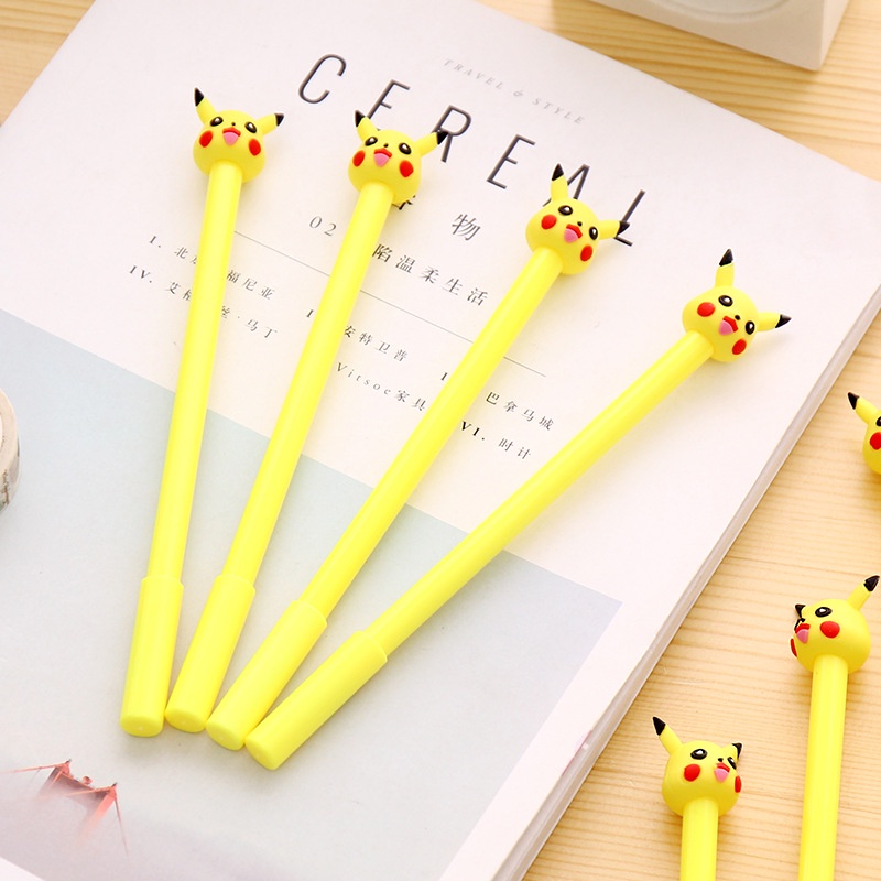 Bút gel mực nước đen 0.5mm hình pikachu cute dễ thương