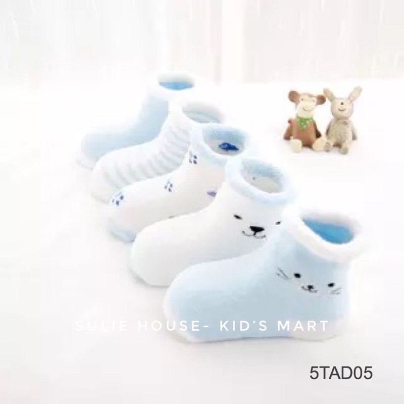Set 5 đôi tất dày cổ cao - 5TAD