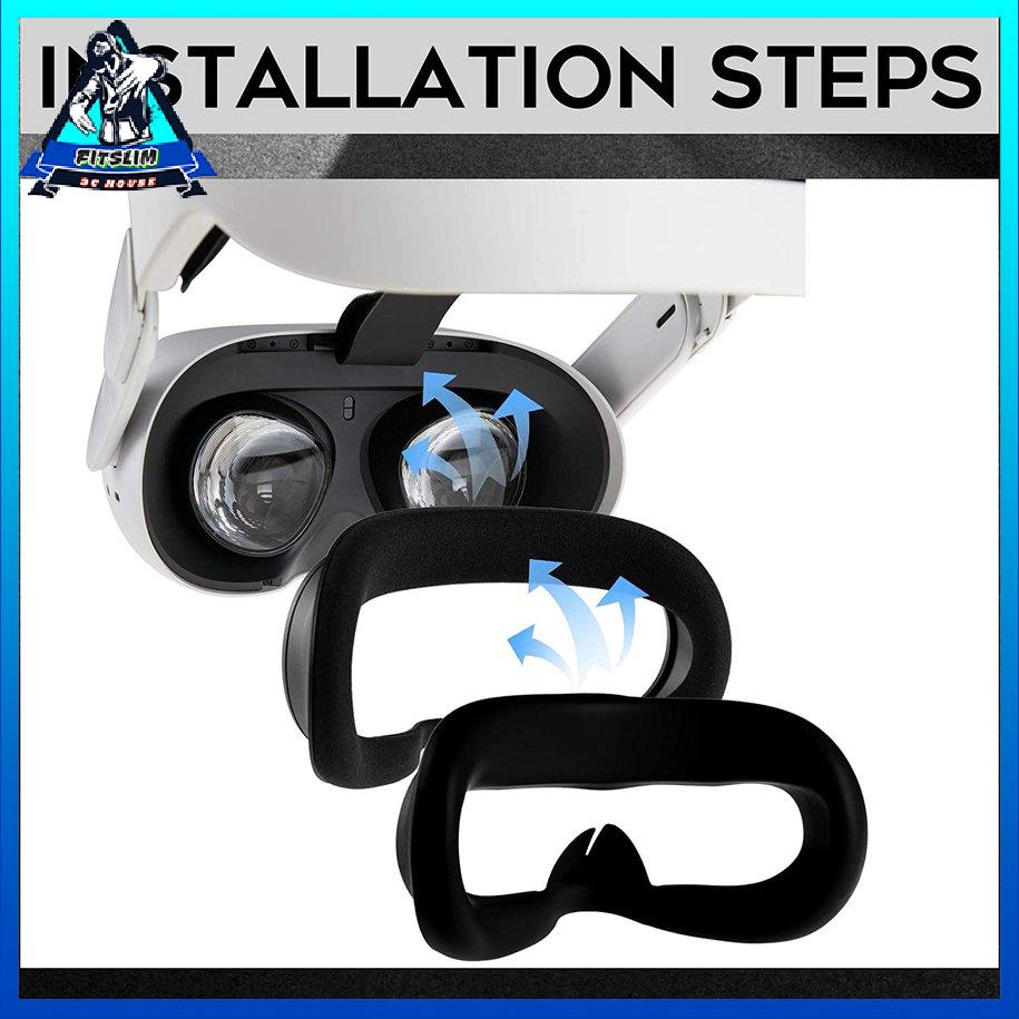 Mặt nạ che mắt cho kính thực tế ảo Oculus Quest 2 Miếng đệm mắt silicon [8/16]