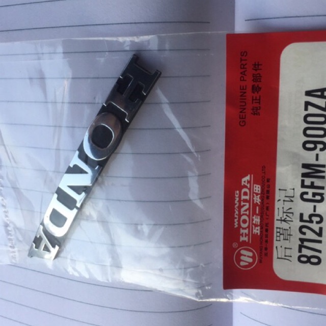 Tem Honda nổi chính hãng - chữ Honda nổi