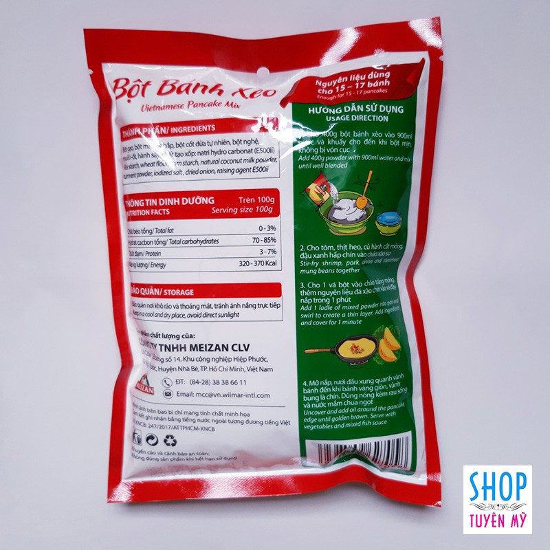 Bột bánh xèo Meizan - gói 400g