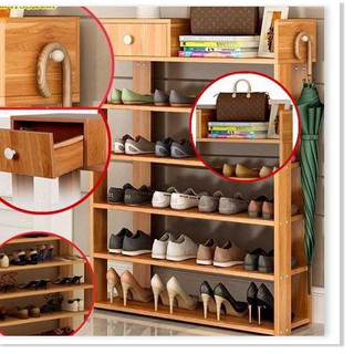 KỆ ĐỂ GIÀY DÉP 5 TẦNG [KỆ GỖ]