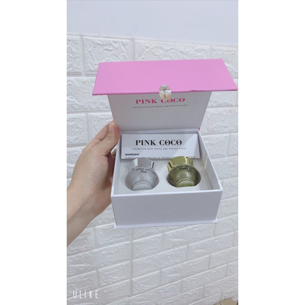 [Free Ship] PINK COCO Kem làm hồng nhũ hoa và bikini vùng kín PINK COCO 20ml(Cả Bộ)