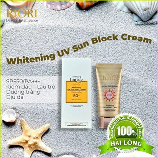 Kem chống nắng whitening uv sun block cream riori hana