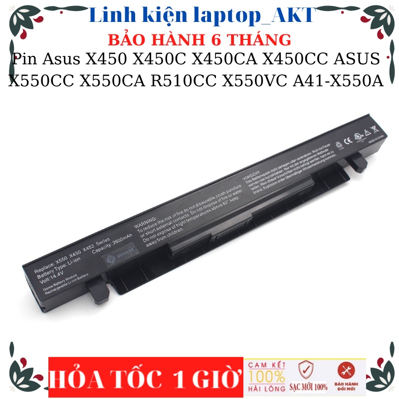 Pin laptop Asus X450 X450C X450CA X450CC ASUS X550CC X550CA R510CC X550VC A41-X550A