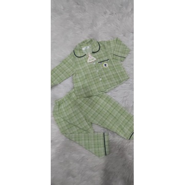 Bộ pijama tay dài quần dài vải lụa cao cấp cho bé gái (size nhí)