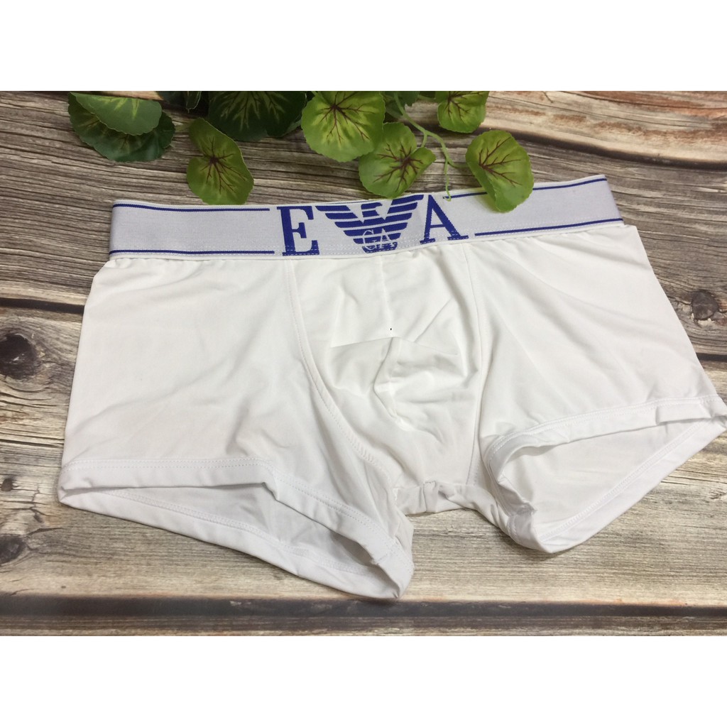 [free ship 50k + che tên đơn hàng] quần lót nam, quần lót boxer thun lạnh in chữ eva cao cấp thoáng mát