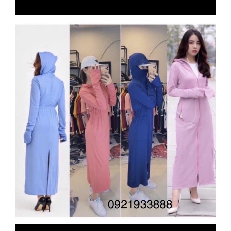 ÁO CHỐNG NẮNG DÀI TOÀN THÂN , làm bằng chất liệu vải thông khí , chống nắng , chống tia UV , mềm thoáng mát