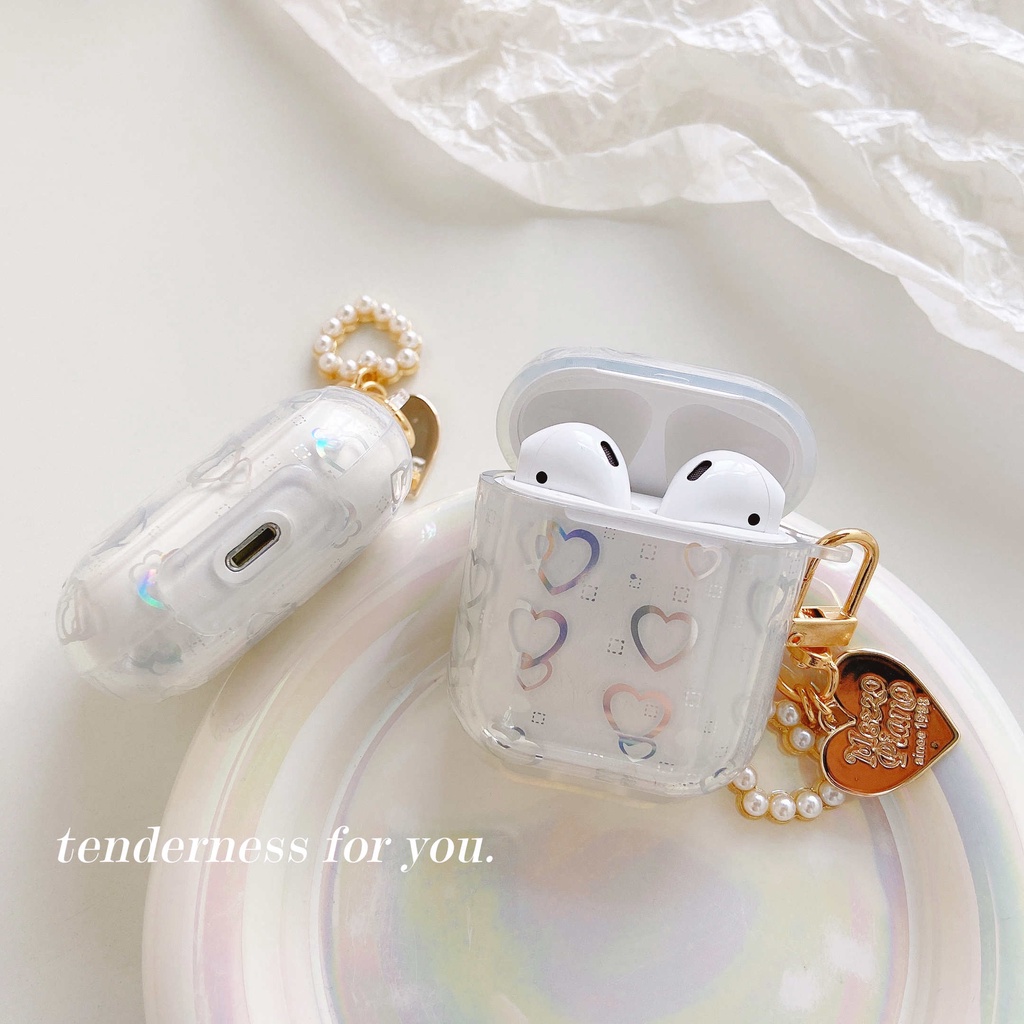 Vỏ Bảo Vệ Hộp Sạc Tai Nghe AirPods3gen AirPods3 Màu Laser Trong Suốt Thời Trang 2021 Ốp