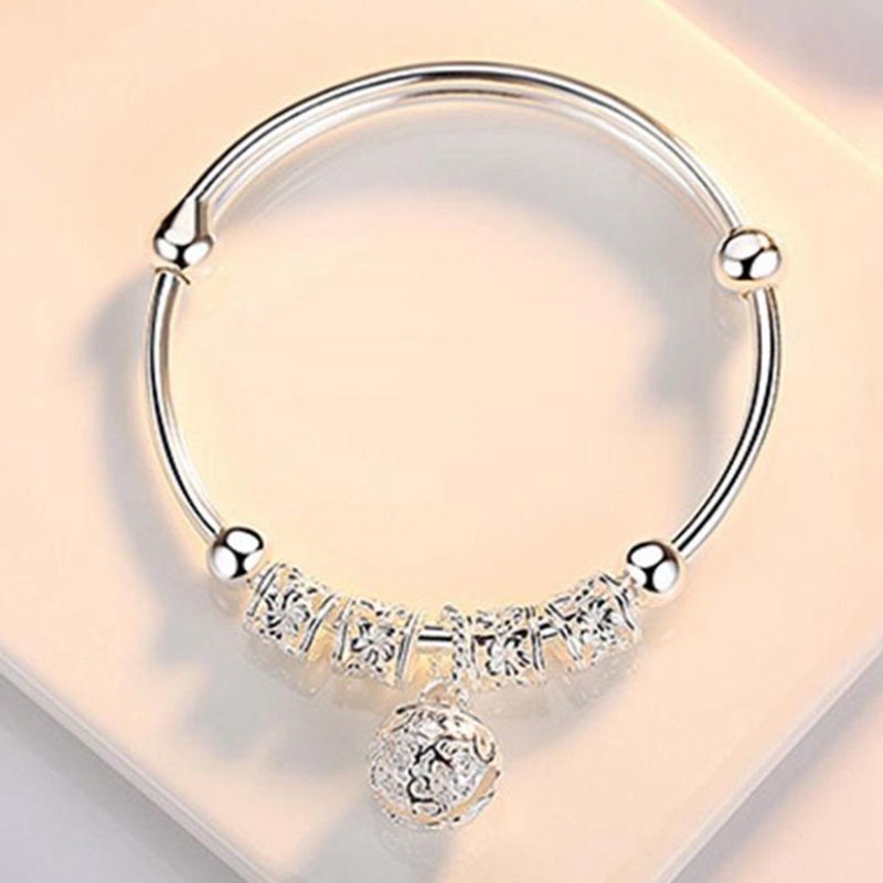 Vòng tay mạ bạc 925 đính đá zircon hình dreamcatcher thời trang xinh xắn cho nữ