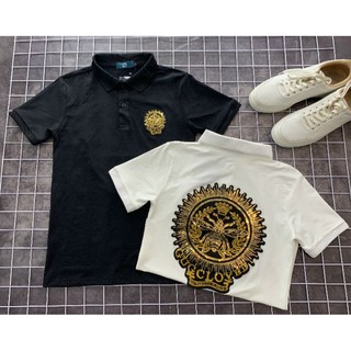 [ FREESHIP ] Áo thun polo nam nữ Gucciis hình Con ong vương miệng full đính đá kim sa cực chất, 100% vải cotton