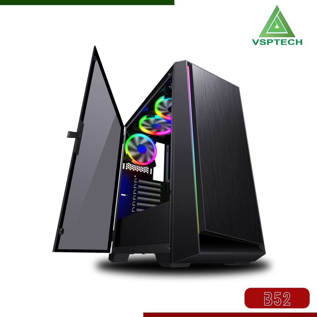 Case Vision B52 Server LED RGB (Kính cường lực) có LED sẵn cực đẹp bảo hành 1 tháng 1 đổi 1