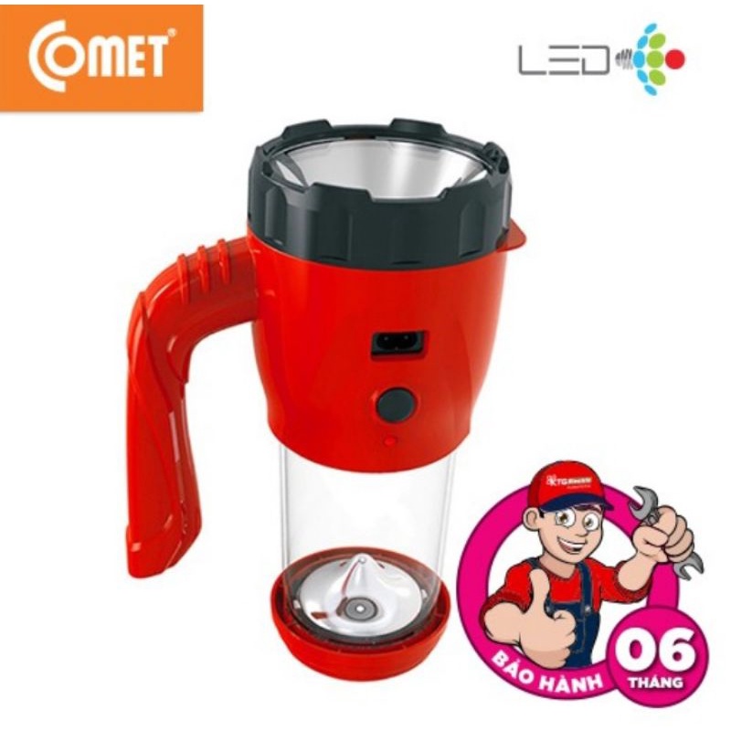 Đèn sạc led Comet cao cấp 6W 2in1 vừa đèn sạc vừa đèn pin có tay cầm