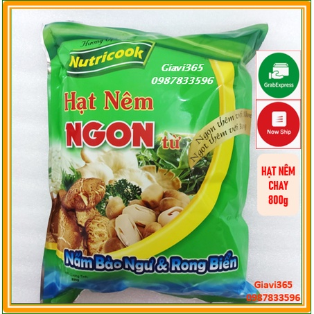 Hạt Nêm Nấm Bào Ngư Rong Biển 800g