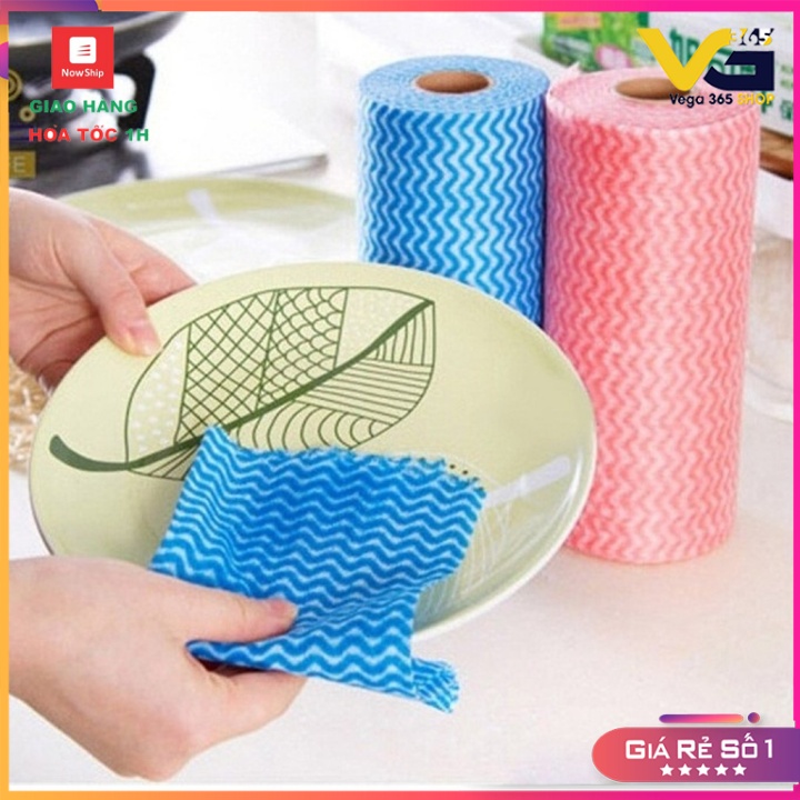 Cuộn khăn giấy lau đa năng 50 tờ