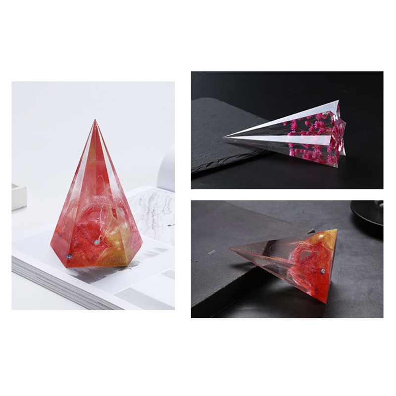 Khuôn Silicone Làm Xà Phòng Hình Nón Lục Giác