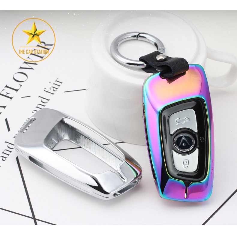 - Ốp kim loại bọc chìa khóa xe hơi ô tô Vinfast Lux A &  Vinfast Lux SA đẳng cấp - Logo Vinfast - Mẫu 12