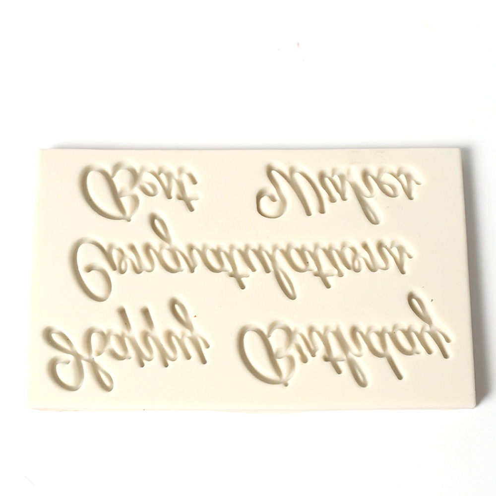 Khuôn Silicon Tạo Hình Chữ Cái Trang Trí Bánh