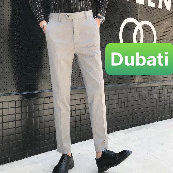 QUẦN TÂY NAM ỐNG CÔN CAO CẤP PHÒN CÁCH HÀN QUỐC DÁNG ÔM VẢI MỊN- DUBATI FASHION