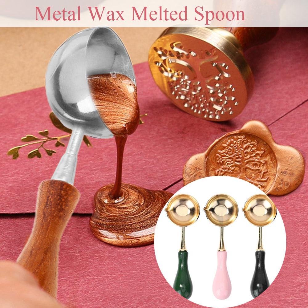 Muỗng Đun Chảy Sáp Niêm Phong DIY Chống Nóng Phong Cách Vintage