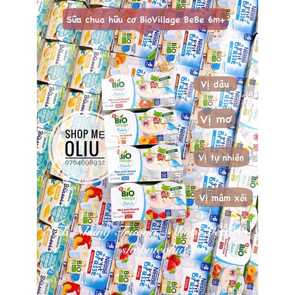 -Sữa chua hữu cơ Bio Village Bebe cho bé từ 6 tháng