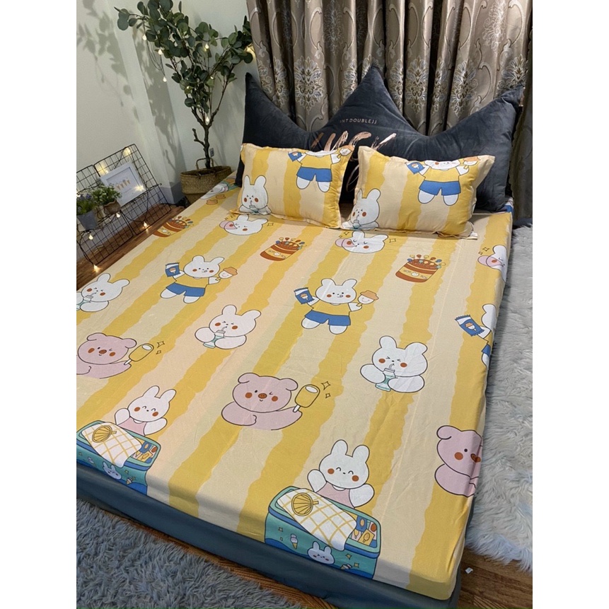 SET ga giường và vỏ gối nằm chất cotton mềm mịn thoáng mát nhiều mẫu lựa chọn | BigBuy360 - bigbuy360.vn