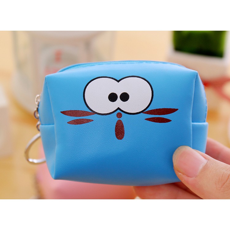 Ví Đựng Tiền Làm Từ Da Pu Hình Vuông Hoạt Hình