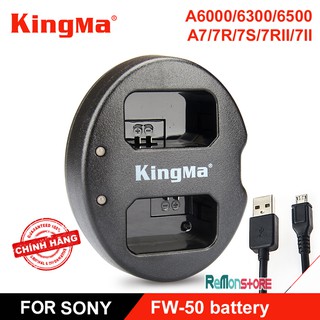 Sạc pin đôi nhanh KingMa cho Sony NP-FW50 A6000 A6300 A6500 - Hãng phân phối chính thức