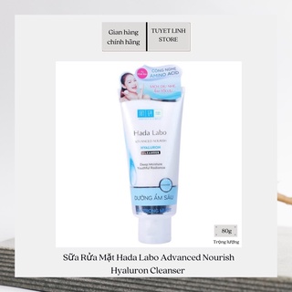 Sữa Rửa Mặt Hada Labo Advanced Nourish Hyaluron Cleanser 80g