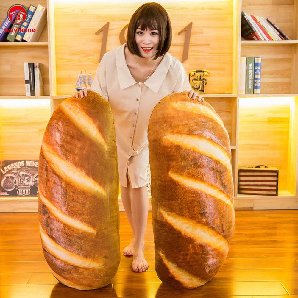 Gối mềm hình bánh mì 3D độc đáo dành cho bé