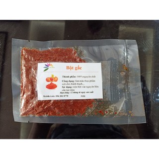 Bột gấc tạo màu đỏ tự nhiên cho thực phẩm như xôi, chè, bánh, thạch- túi 25gr