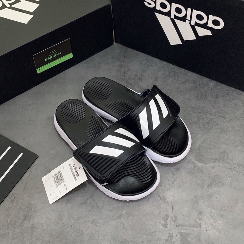 [TỐP BÁN CHẠY] Dép Alphabounce Đen Trắng (Fullbox) Tem Tag