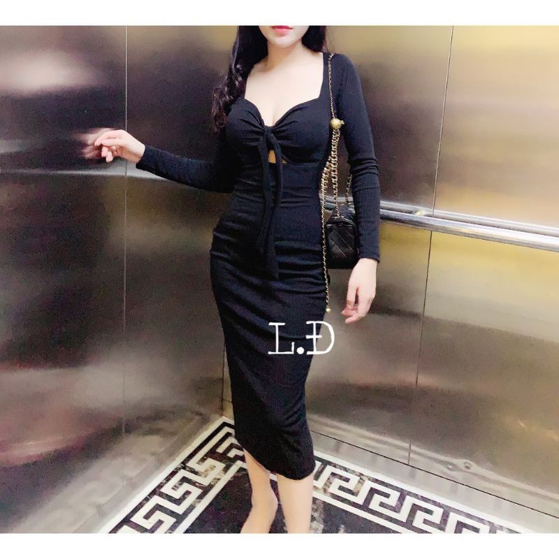 váy body nơ ngực
