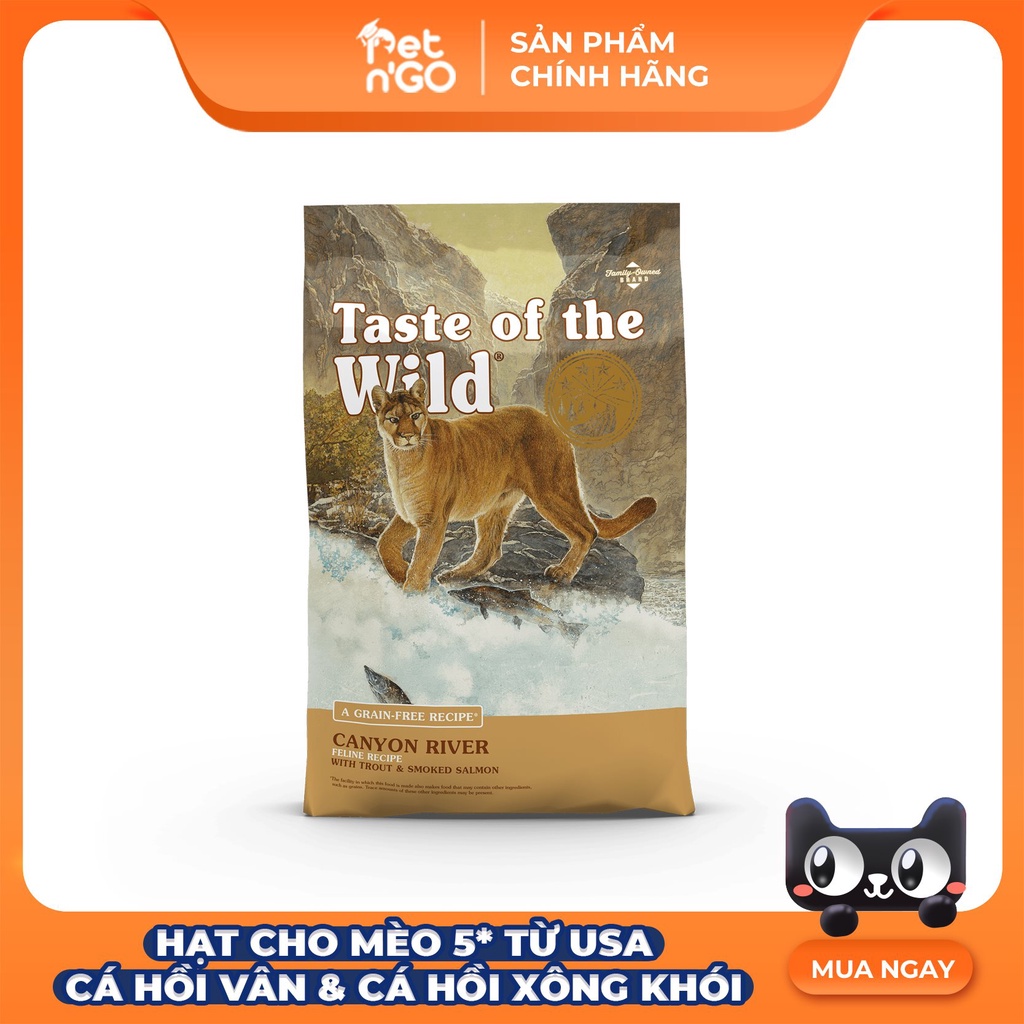 Hạt Thức Ăn Cho Mèo Nhập Khẩu Mỹ Taste Of The Wild Giàu Protein