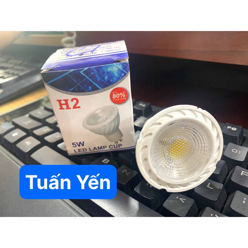 Đèn led chén cob 5w chân gài GU10 cao cấp
