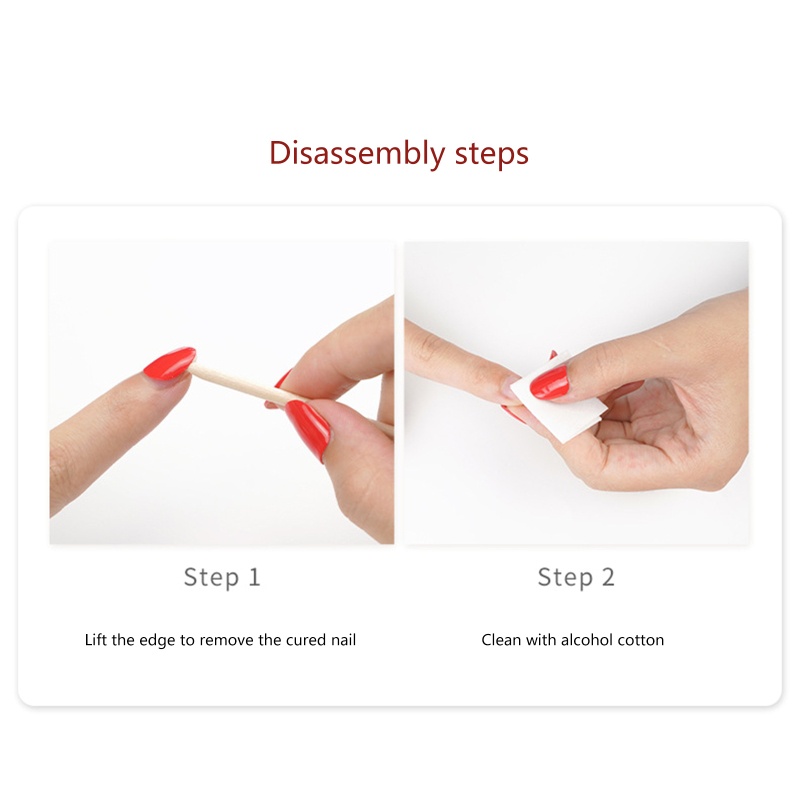 Set 20 Miếng Dán Gel Bán Nguyệt Trang Trí Móng Tay