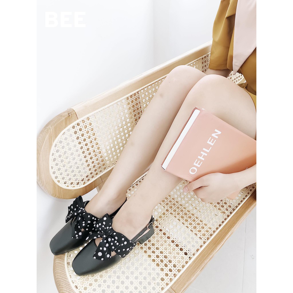 Giày bệt nơ vải dáng hàn quốc siêu xinh - v10 | BigBuy360 - bigbuy360.vn