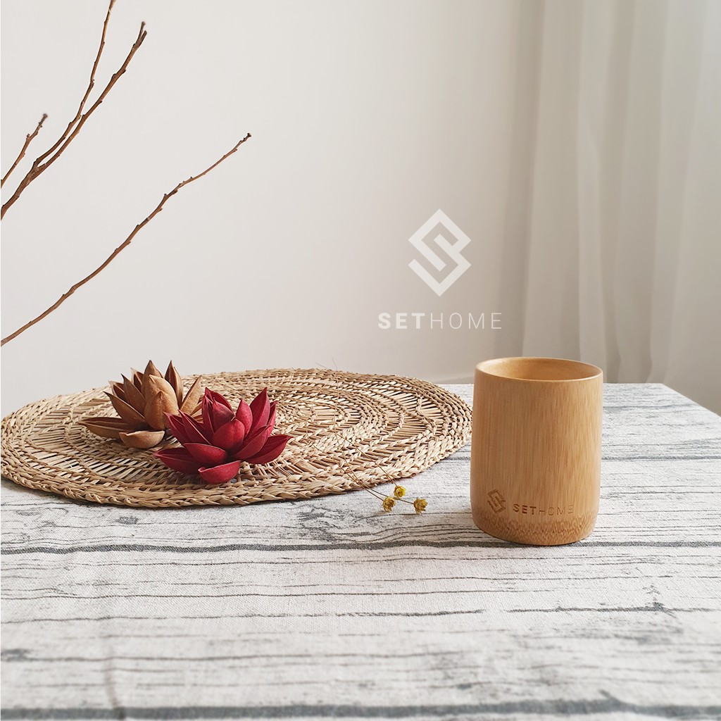 Cốc Tre 💖SETHOME 💖Ly Tre Uống Nước, Decor, Cắm hoa - Cốc Ly Kích Thước 8cm, 12 cm - Bamboo Tea Cup | BigBuy360 - bigbuy360.vn