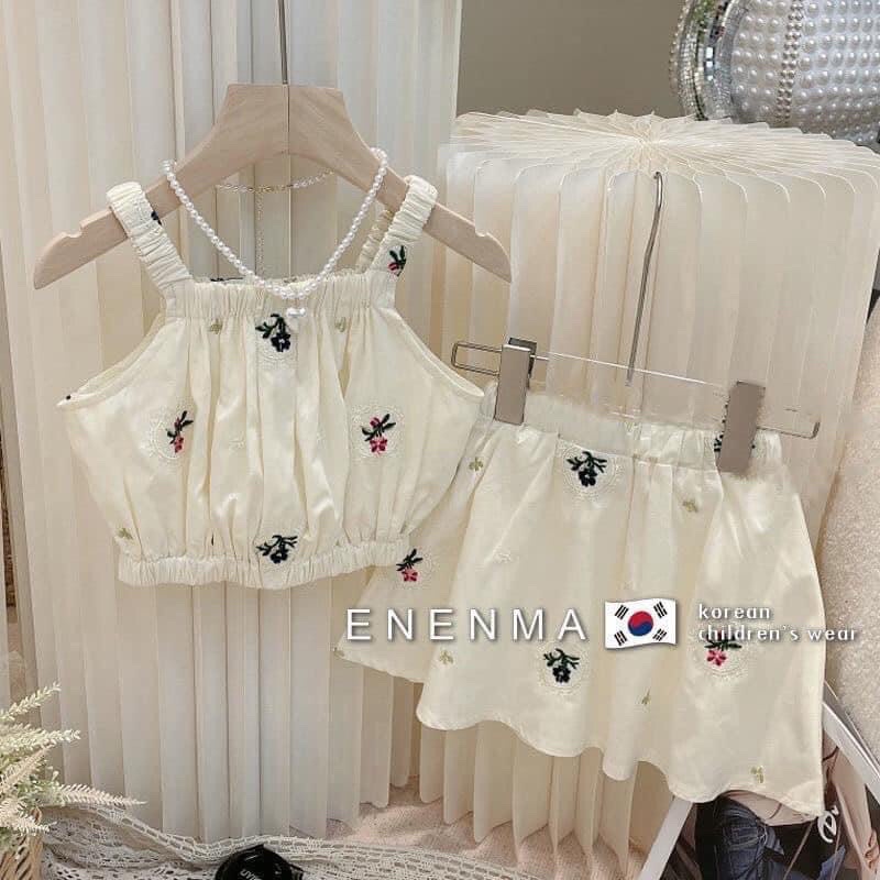 Set Jum hoa thun eo siêu xinh cho bé