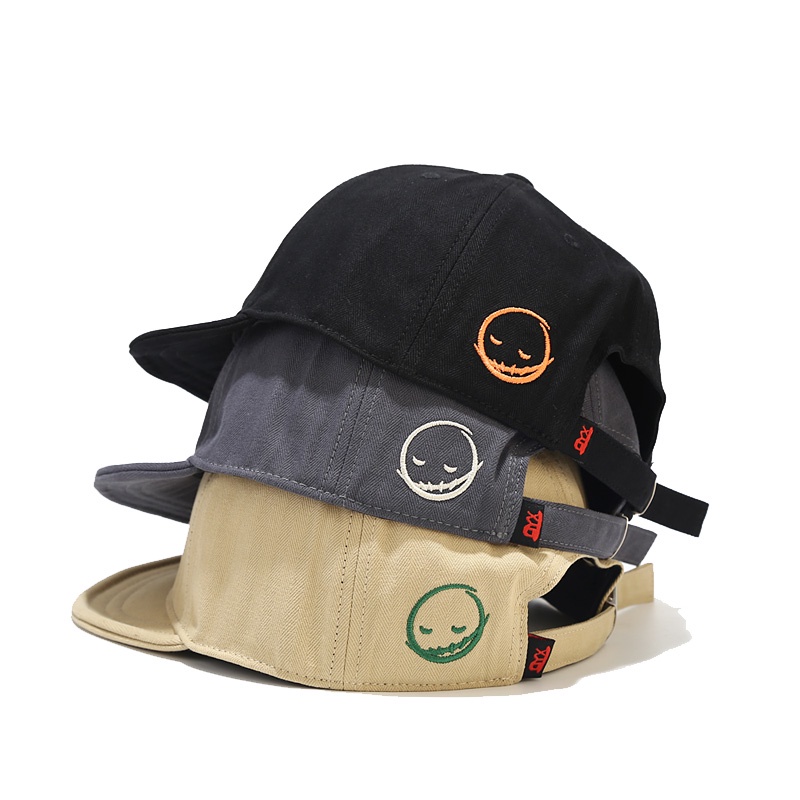 Mũ lưỡi trai chống nắng mềm mại thêu họa tiết thời trang mùa hè cho nam và nữ